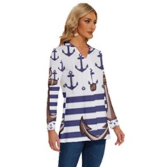 Long Sleeve Drawstring Hooded Top 