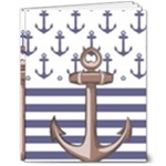 Anchor Background Design 8  x 10  Hardcover Notebook