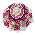 Music Hip Hop Text Black White 3d Folding Umbrellas