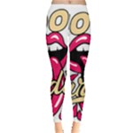 Music Hip Hop Text Black White 3d Everyday Leggings 