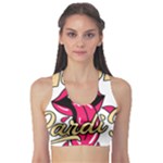Music Hip Hop Text Black White 3d Fitness Sports Bra