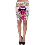 Music Hip Hop Text Black White 3d Bodycon Skirt