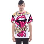 Music Hip Hop Text Black White 3d Men s Sport Mesh T-Shirt