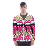Music Hip Hop Text Black White 3d Men s Hooded Windbreaker