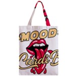 Music Hip Hop Text Black White 3d Zipper Classic Tote Bag