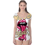 Music Hip Hop Text Black White 3d Boyleg Leotard 