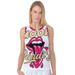 Music Hip Hop Text Black White 3d Women s Basketball Tank Top