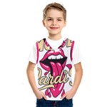 Music Hip Hop Text Black White 3d Kids  Basketball Tank Top