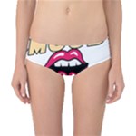 Music Hip Hop Text Black White 3d Classic Bikini Bottoms
