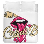 Music Hip Hop Text Black White 3d Duvet Cover (Queen Size)