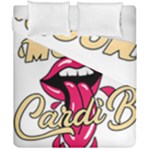 Music Hip Hop Text Black White 3d Duvet Cover Double Side (California King Size)