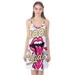 Music Hip Hop Text Black White 3d Camis Nightgown 