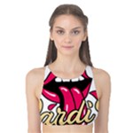 Music Hip Hop Text Black White 3d Tank Bikini Top