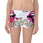 Music Hip Hop Text Black White 3d Reversible Boyleg Bikini Bottoms