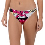 Music Hip Hop Text Black White 3d Band Bikini Bottoms