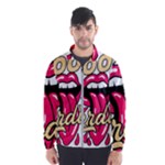 Music Hip Hop Text Black White 3d Men s Windbreaker