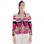 Music Hip Hop Text Black White 3d Women s Windbreaker