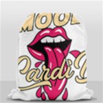 Music Hip Hop Text Black White 3d Drawstring Bag (Small)