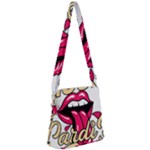 Music Hip Hop Text Black White 3d Zipper Messenger Bag