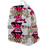 Music Hip Hop Text Black White 3d Top Flap Backpack