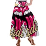 Music Hip Hop Text Black White 3d Women s Satin Palazzo Pants