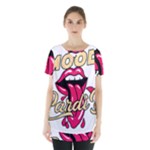 Music Hip Hop Text Black White 3d Skirt Hem Sports Top