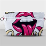 Music Hip Hop Text Black White 3d Handbag Organizer