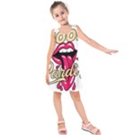 Music Hip Hop Text Black White 3d Kids  Sleeveless Dress