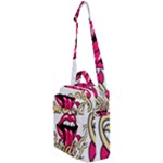 Music Hip Hop Text Black White 3d Crossbody Day Bag