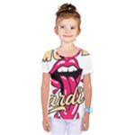 Music Hip Hop Text Black White 3d Kids  One Piece T-Shirt