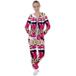 Music Hip Hop Text Black White 3d Women s Tracksuit