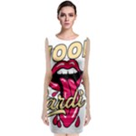 Music Hip Hop Text Black White 3d Sleeveless Velvet Midi Dress