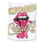Music Hip Hop Text Black White 3d Medium Tapestry