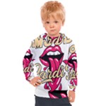 Music Hip Hop Text Black White 3d Kids  Hooded Pullover