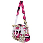 Music Hip Hop Text Black White 3d Rope Handles Shoulder Strap Bag