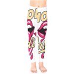 Music Hip Hop Text Black White 3d Kids  Leggings