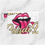 Music Hip Hop Text Black White 3d Canvas Cosmetic Bag (Medium)