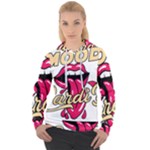 Music Hip Hop Text Black White 3d Women s Overhead Hoodie