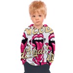 Music Hip Hop Text Black White 3d Kids  Overhead Hoodie