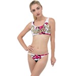 Music Hip Hop Text Black White 3d The Little Details Bikini Set