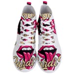 Music Hip Hop Text Black White 3d Men s Lightweight High Top Sneakers