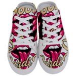 Music Hip Hop Text Black White 3d Half Slippers