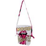 Music Hip Hop Text Black White 3d Folding Shoulder Bag