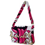 Music Hip Hop Text Black White 3d Full Print Messenger Bag (S)