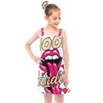 Music Hip Hop Text Black White 3d Kids  Overall Dress