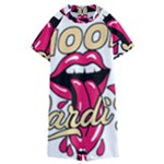 Music Hip Hop Text Black White 3d Kids  Boyleg Half Suit Swimwear