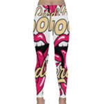 Music Hip Hop Text Black White 3d Lightweight Velour Classic Yoga Leggings