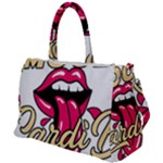 Music Hip Hop Text Black White 3d Duffel Travel Bag