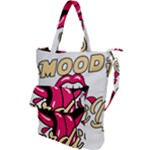 Music Hip Hop Text Black White 3d Shoulder Tote Bag