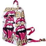 Music Hip Hop Text Black White 3d Buckle Everyday Backpack